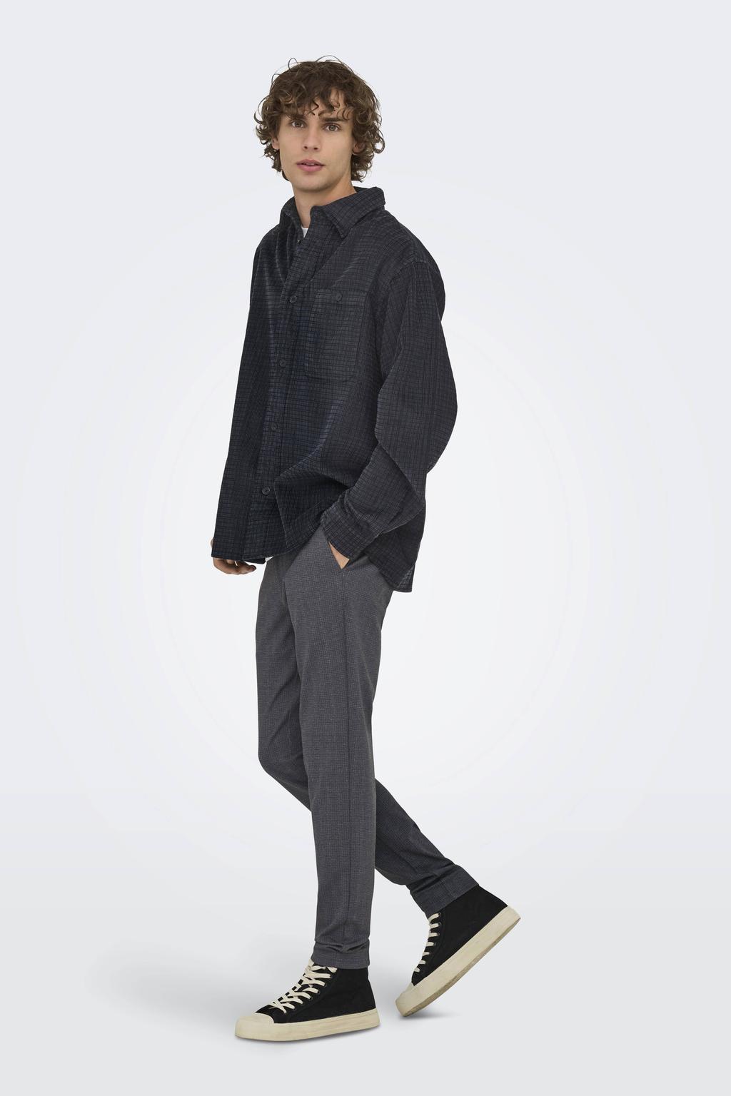 ONLY & SONS slim chino donkerblauw