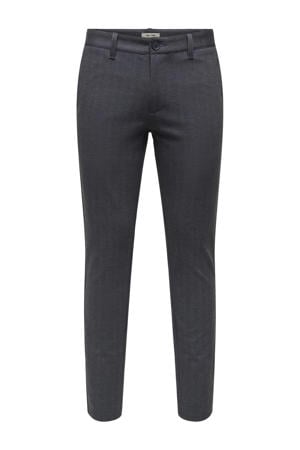 slim chino donkerblauw