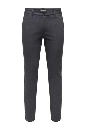 slim chino donkerblauw