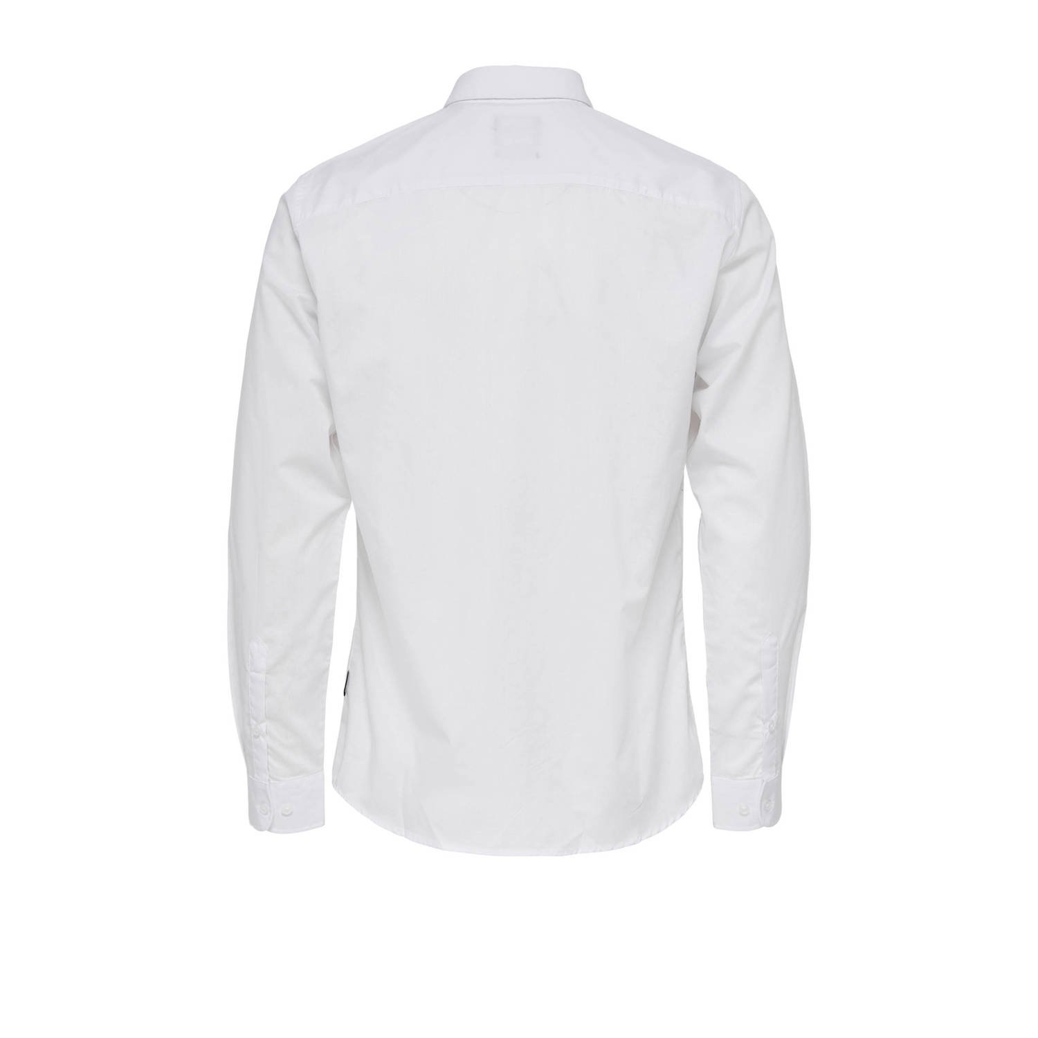 ONLY & SONS zakelijk overhemd wit