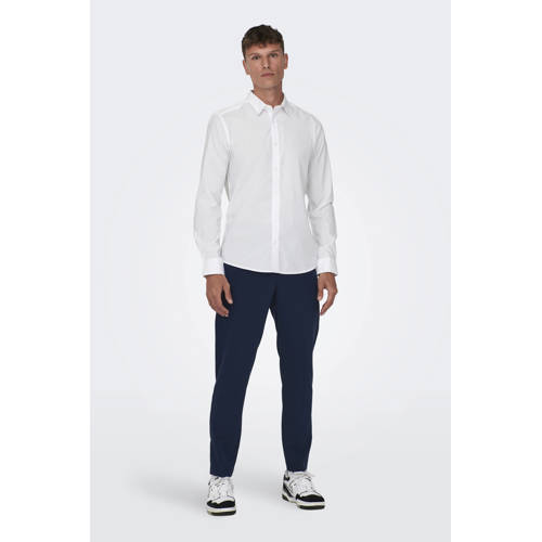 ONLY & SONS zakelijk overhemd wit afbeelding