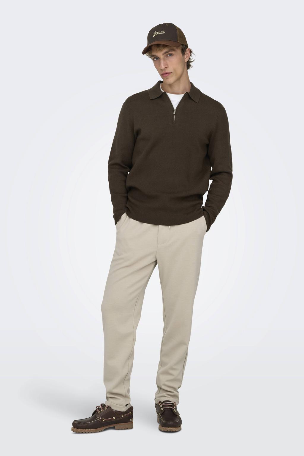 ONLY & SONS loose sweatpants beige