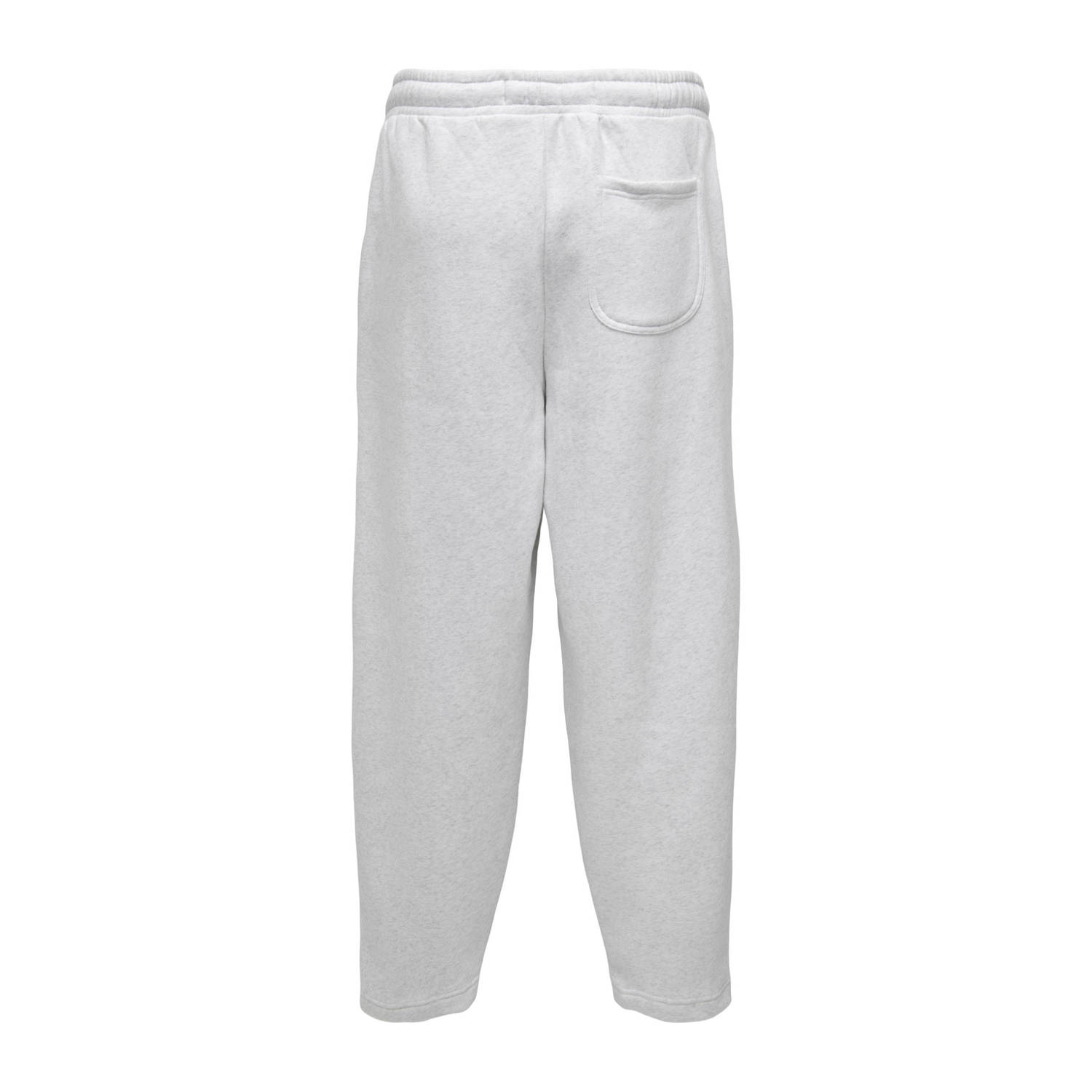 ONLY & SONS wide leg joggingbroek lichtgrijs