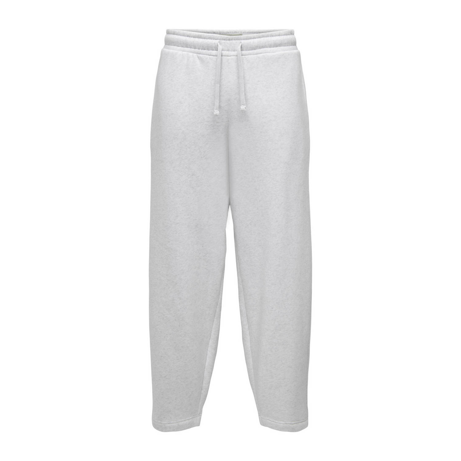ONLY & SONS wide leg joggingbroek lichtgrijs