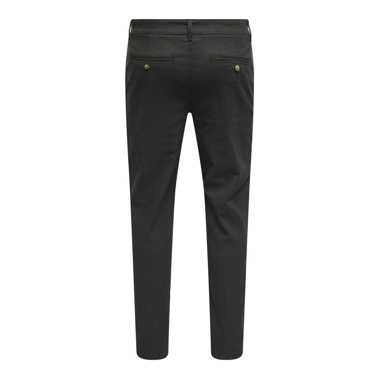 ONLY & SONS slim chino donkergroen