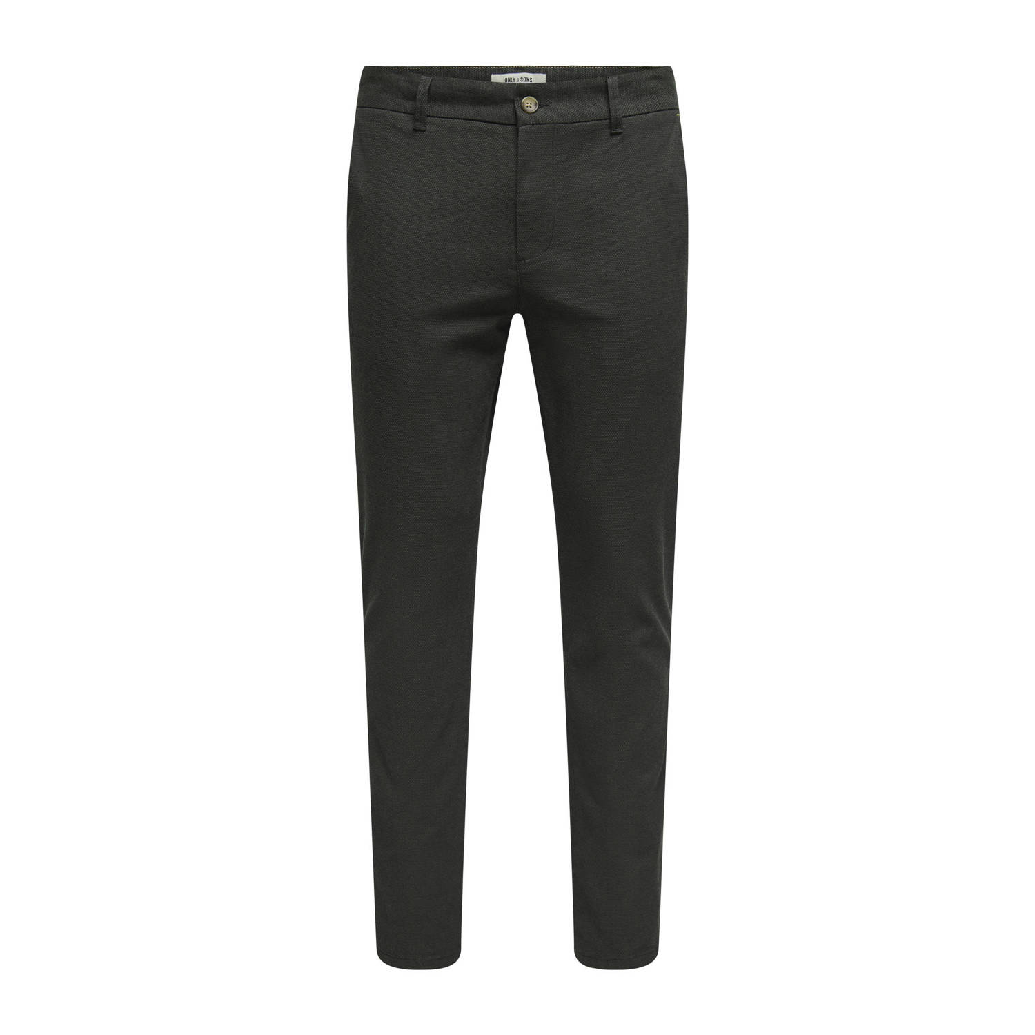 ONLY & SONS slim chino donkergroen
