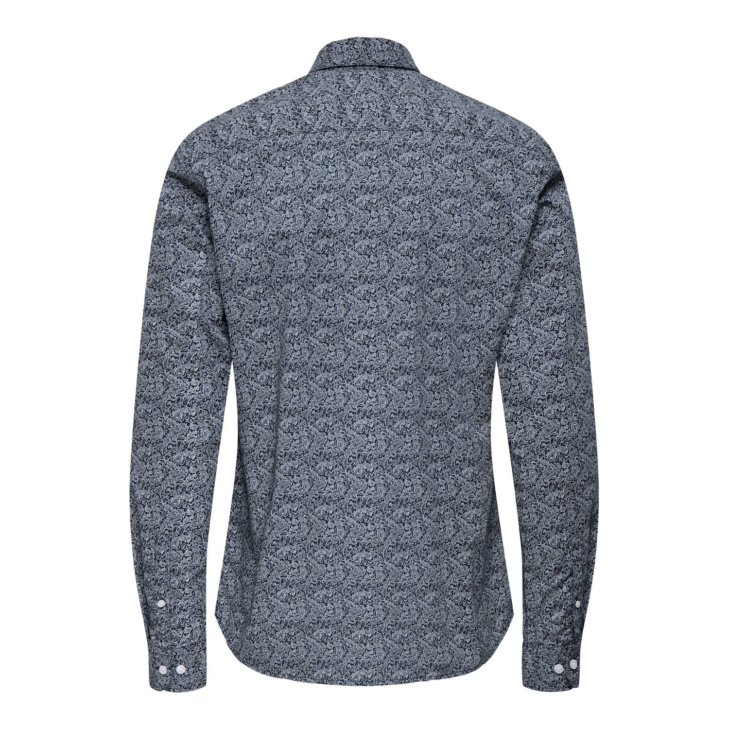 ONLY & SONS casual overhemd blauw