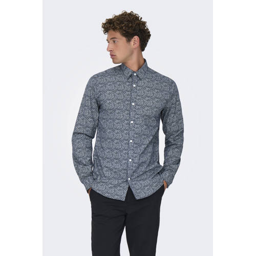ONLY & SONS casual overhemd blauw afbeelding