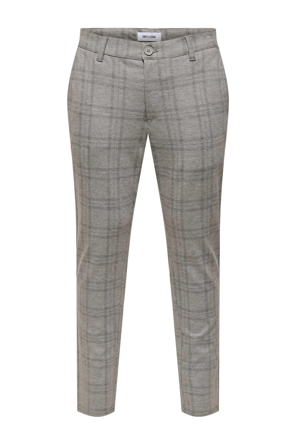 ONLY & SONS slim chino lichtgrijs