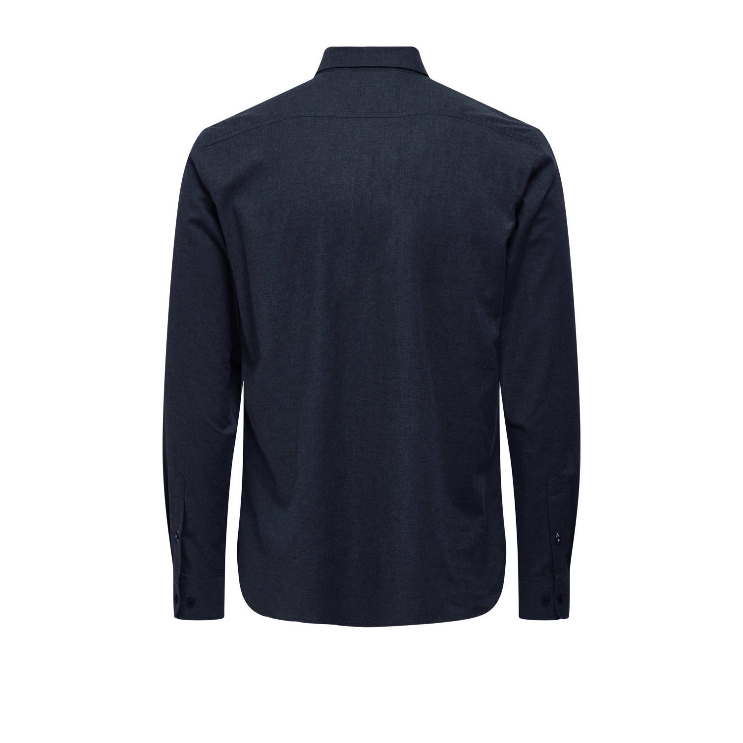ONLY & SONS casual overhemd donkerblauw