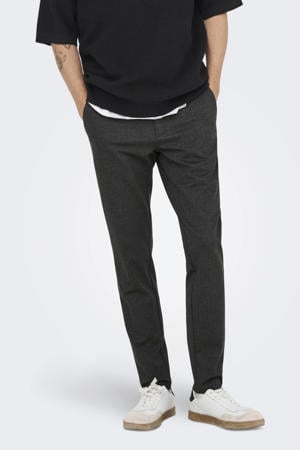slim chino donkerbruin