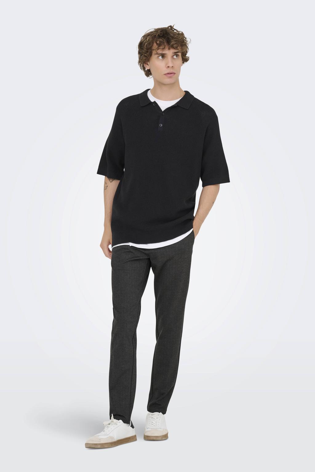 ONLY & SONS slim chino donkerbruin