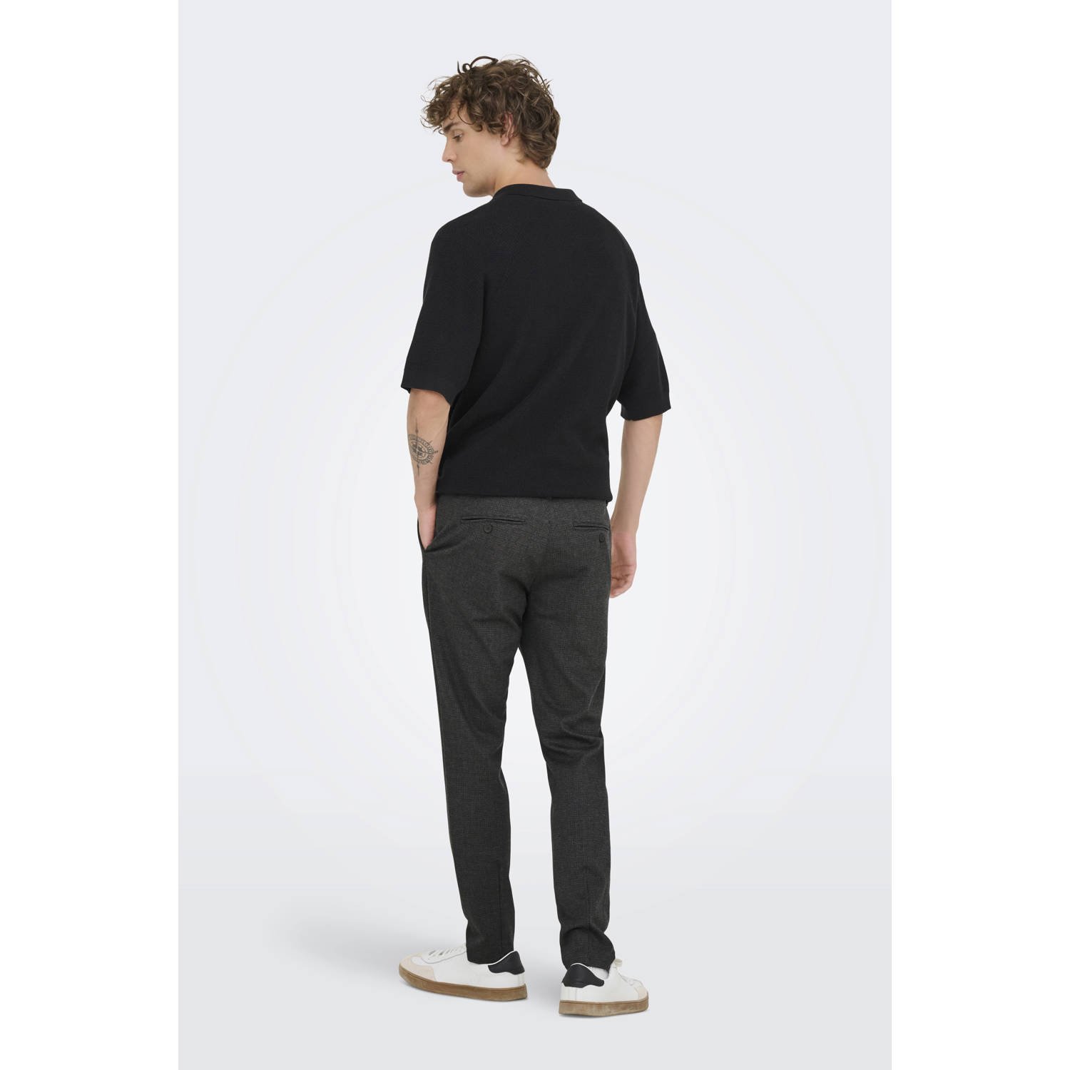 ONLY & SONS slim chino donkerbruin
