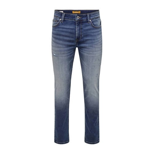 ONLY & SONS ONSLOOM slim fit jeans dark blue denim afbeelding