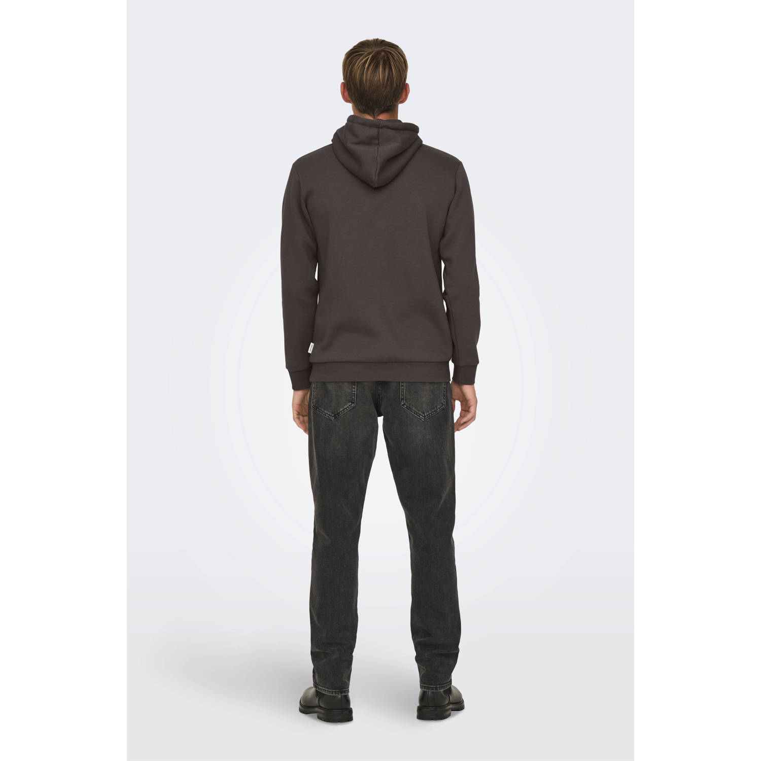 ONLY & SONS hoodie bruin