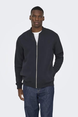 sweatvest zwart