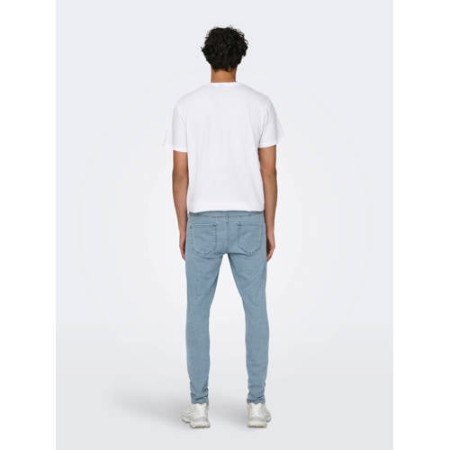 ONLY & SONS ONSWARP skinny jeans light blue denim afbeelding