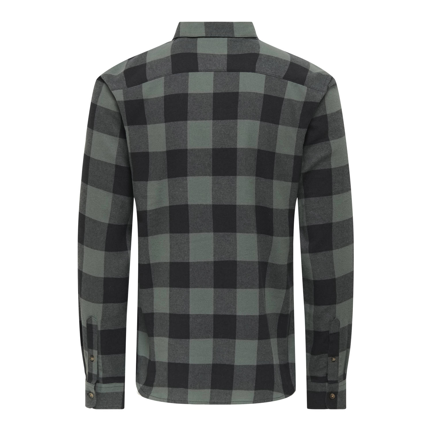 ONLY & SONS casual overhemd groen
