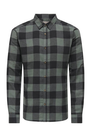 casual overhemd groen