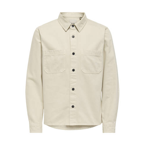 ONLY & SONS overshirt beige afbeelding