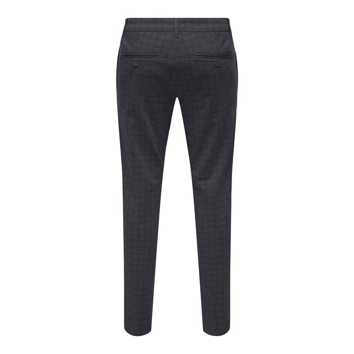 ONLY & SONS slim chino donkerblauw