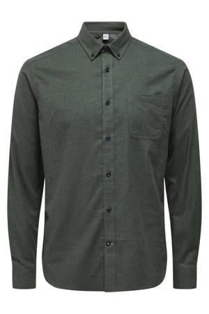 casual overhemd groen