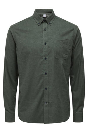 casual overhemd groen