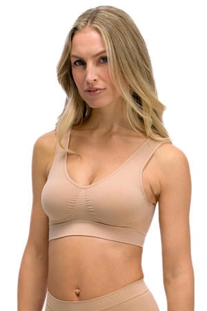 niet-voorgevormde bh top Comfort Bra beige