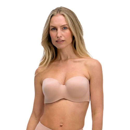 MAGIC Bodyfashion voorgevormde beugelbh Luxury Strapless Bra beige afbeelding
