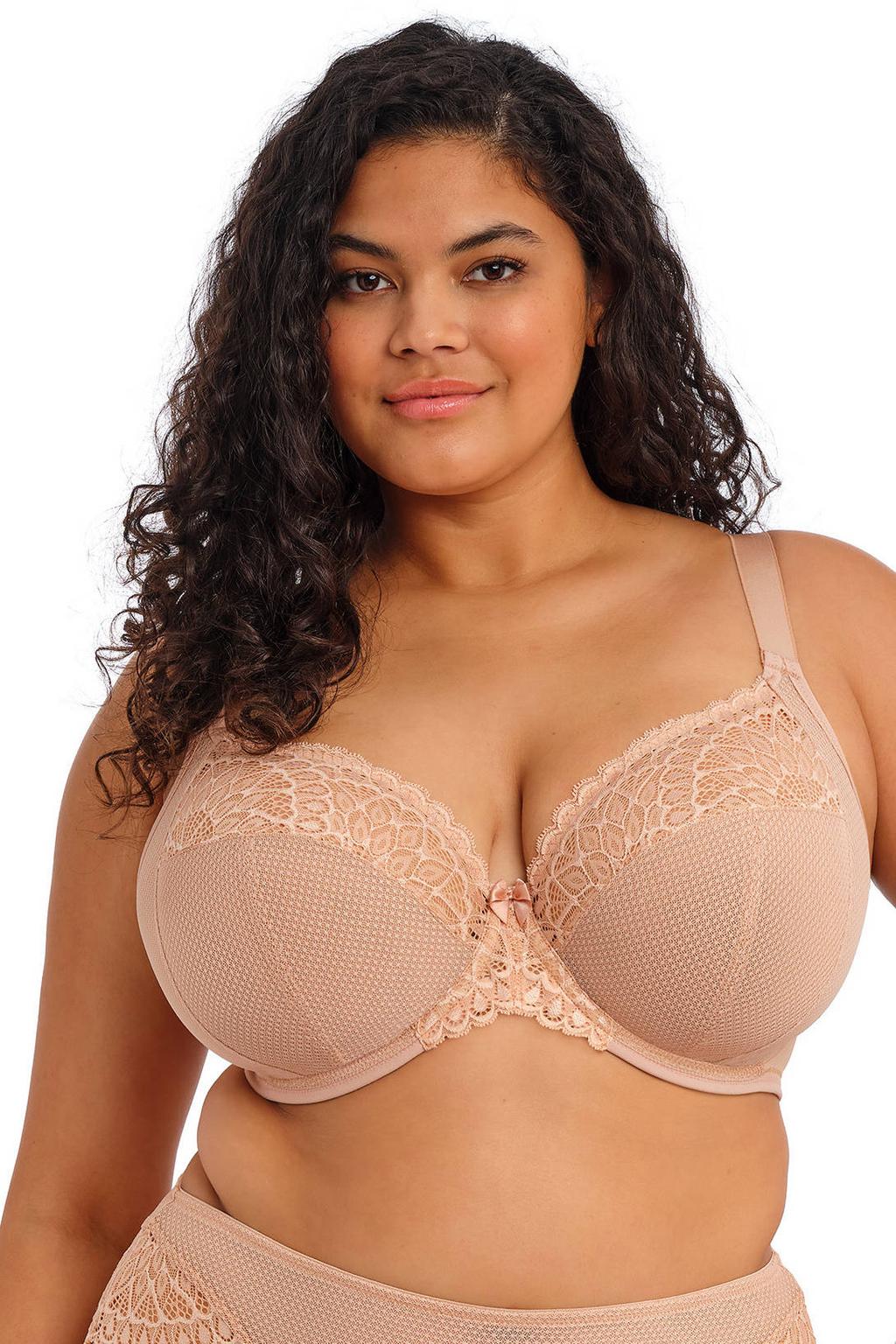 Elomi niet-voorgevormde plunge beugel-bh Tiernie lichtbeige