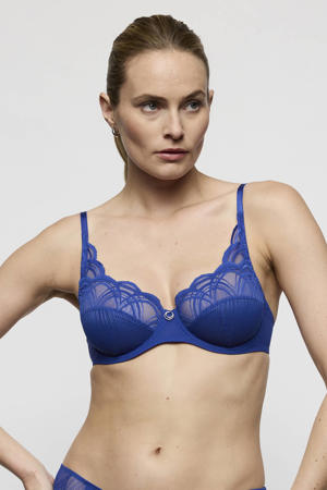 niet-voorgevormde beugelbh Cathia blauw