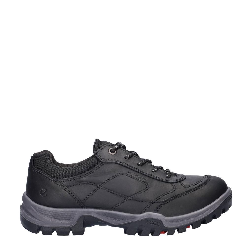 Zwarte heren Ecco Xpedition III suède sneakers met veters