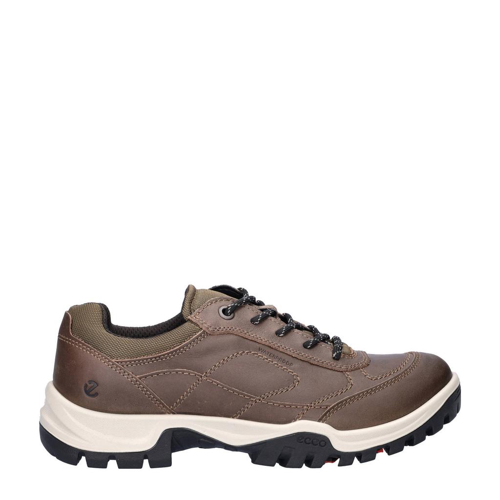 Bruine heren Ecco Xpedition III suède sneakers met veters