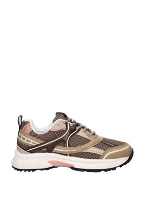 chunky sneakers beige/bruin