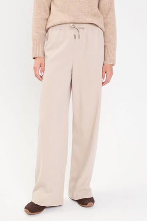 bootcut regular waist casual broek beige