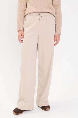 bootcut regular waist casual broek beige