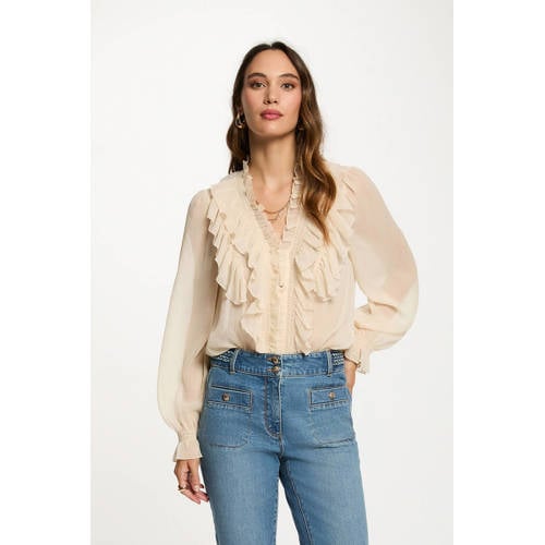 Morgan blouse beige afbeelding