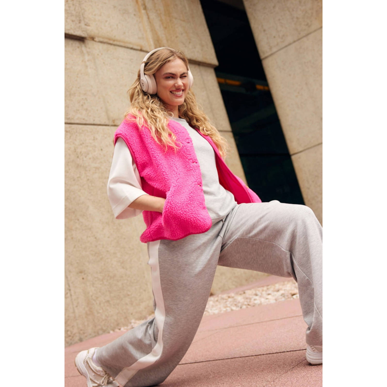LOLALIZA gilet roze
