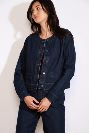 denim spijkerjas dark blue denim