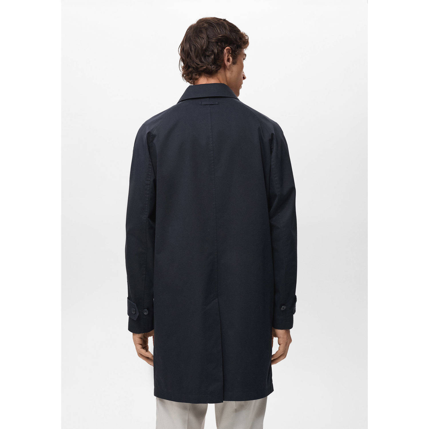 Mango Man tussenjas donkerblauw