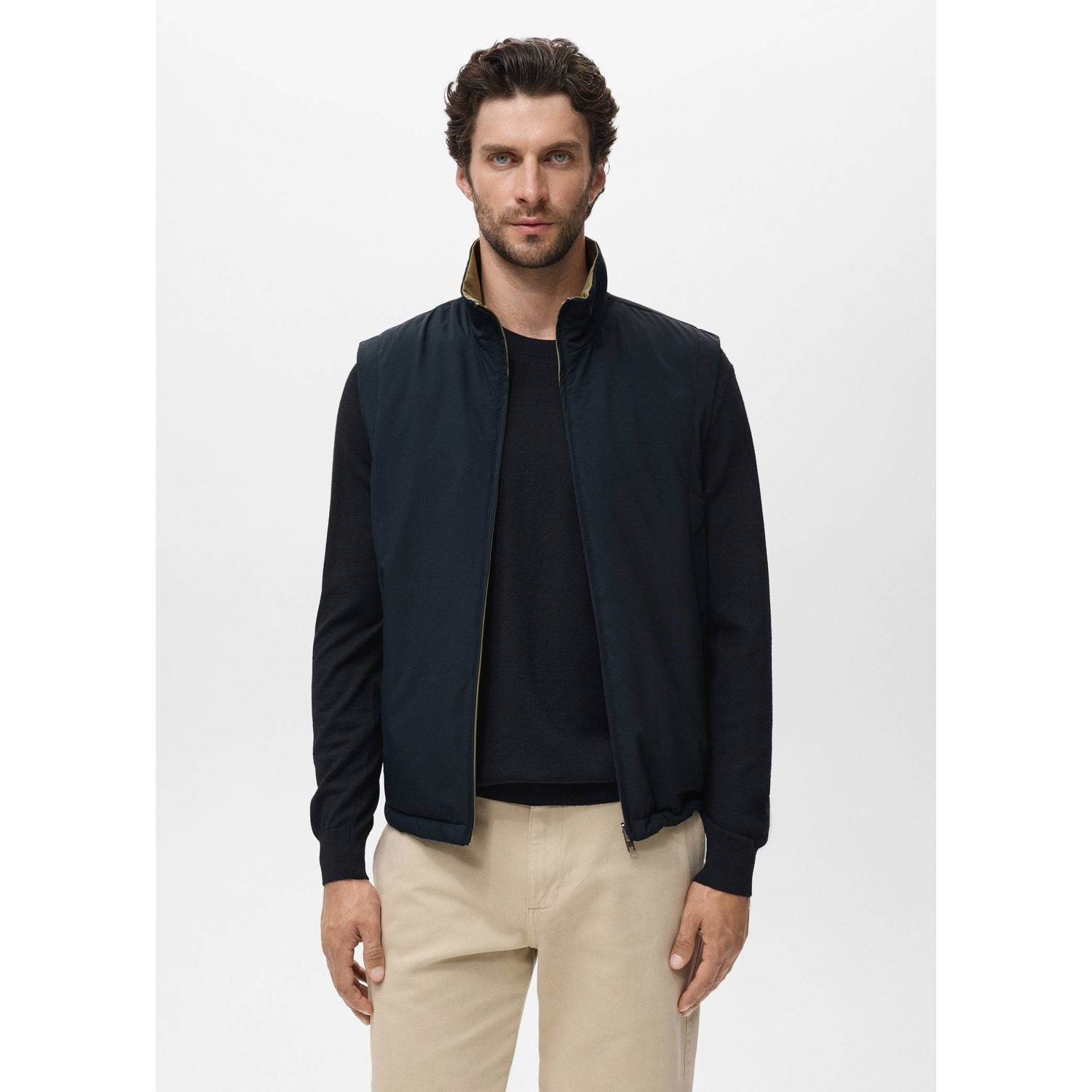 Mango Man bodywarmer donkerblauw