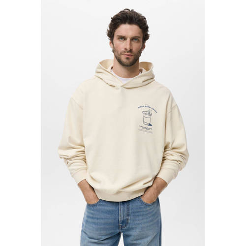 Mango Man hoodie beige afbeelding