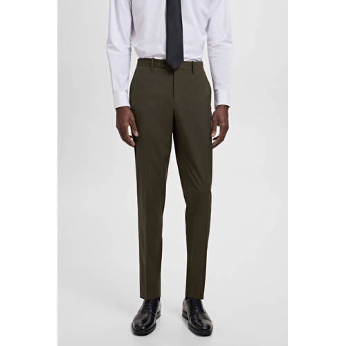 Mango Man slim chino donkergroen afbeelding