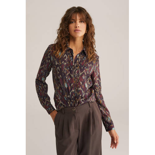 WE Fashion blouse rood/multi afbeelding