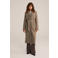 WE Fashion wollen trenchcoat bruin