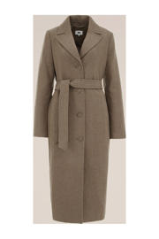 thumbnail: WE Fashion wollen trenchcoat bruin