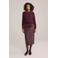 WE Fashion imitatieleren rok donkerrood