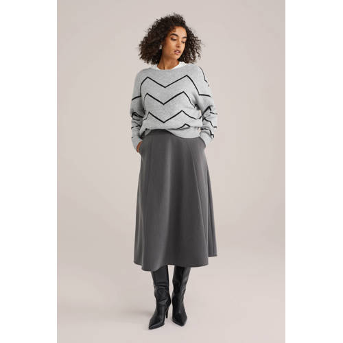 WE Fashion A-lijn rok grijs afbeelding