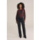 WE Fashion gebloemde blouse donkerrood