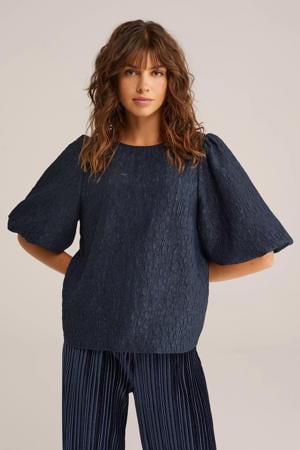 top donkerblauw